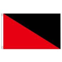 ZXZ 90*150cm Anarchy Anarcho flag with Communist Anarcho Syndicalism Flag for decoration