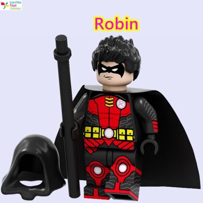 LT【ready stock】Teen Titans Nightwing Robin Arkham Knight Compatible with Marvel Minifigures Toy DC Movie Riddler Black Flash Building Blocks Educational Toysของเล่นของเด็ก1【cod】