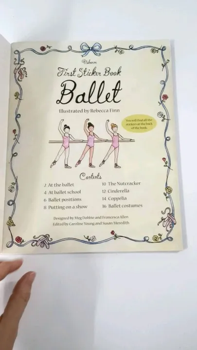 🌟มาใหม่🌟 Ballet sticker book สมุดภาพสติ๊กเกอร์ (เนื้อหาเป็นภาษาอังกฤษ ...