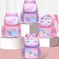 【Hot Sale】 2023 new primary school students schoolbag 1 to 6 grade unicorn waterproof ridge protection space bag backpack