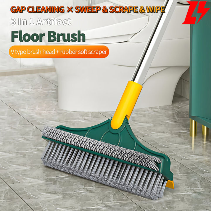 Cleaning Brush, Floor Brush Retractable Crevice Floor Bathroom