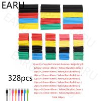 20/55/127/150/280/328Pcs Assorted Polyolefin Heat Shrink Tubing Tube Car Cable Sleeves Wrap Wire Set Kits Box 8 Size Mixed Color Electrical Circuitry