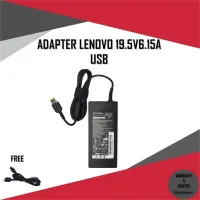 ADAPTER NOTEBOOK LENOVO 19.5V6.15A*USB  / สายชาร์จโน๊ตบุ๊ค ลีโนโว่ + แถมสายไฟ