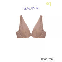 ⊱⊱SABINA Mad Moiselle BASIC LACE AW 23 เสื้อชั้นในมีโครง รหัส SBV1617CD สีเนื้อเข้ม