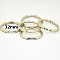 20PCS Metal Circle O Ring Connection  Metal Shoes Bags Belt Buckles Garment DIY Accessories Wholesale 32mm 4mm thickness Belts