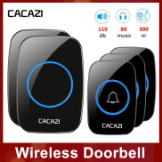 CACAZI A10 wireless doorbell 3Transmitter 2 Receiver 100