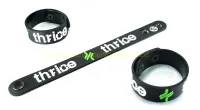 THRICE wristband ริสแบนด์ งานแกะขึ้นโมล ปั้มนูน สองชั้น สวยงาม คุณภาพสุดๆ สินค้าส่งต่างประเทศ ปรับขนาดข้อมือได้สองขนาด 2-3 วันรับของ TRE311NNN