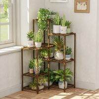 Solid Wood Flower Rack Succulent Flower Pot Rack Multi-layer Plant Rack Green Apple Potted Balcony Floor To Floor Storage Rack