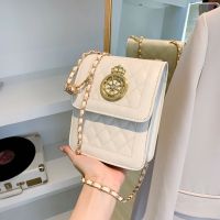 [COD] This years popular fashion simple texture rhombic embroidery thread bag womens 2022 summer new one-shoulder Messenger mobile phone