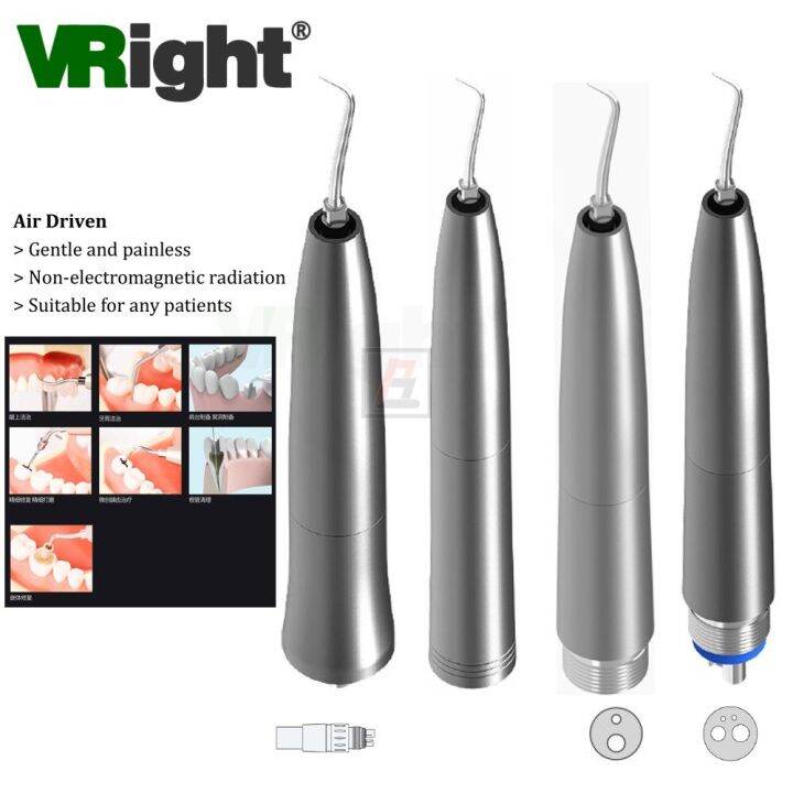 Sonic Dental Ultrasonic Air Scaler Handpiece with 3 Tips Tooth Cleaner