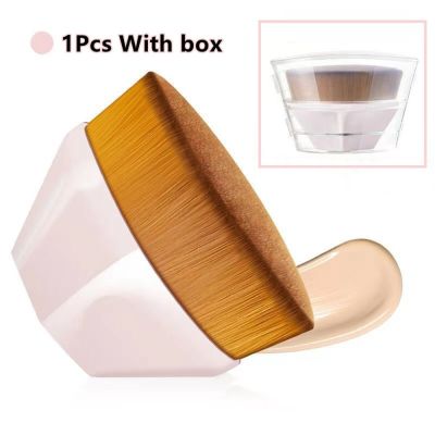 Portable Hexagon Makeup Brush Flat Top Kabuki Hexagon Face Blush Powder Foundation Brushes Women Cream Flawless-Powder Cosmetics Makeup Brushes Sets