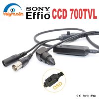 กล้องอะนาล็อกขนาดเล็กพร้อม Sony Effio เมนู OSD-E 4140 + 811/810 700TVL CCD 12มม. รูเลนส์รีโมตหัวกล้องวงจรปิดกล้องวงจรปิด960H