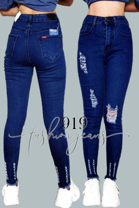 919 Jeans New Korean High Waisted Skinny Ripped Jeans Your New Fashion Jeans For Womens Cod 6844