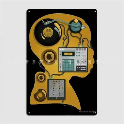J Dilla DJ Poster - Metal Plaque Wall Mural For Bar Or Cave - Tin Sign Poster For Music Lovers