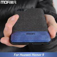 ✧✑¤ For Huawei Honor 9 Case Cover Honor9 Cover Silicone Edge Shockproof Men Business Fabric Coque MOFi Original For Honor 9 Case