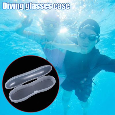 ZHUWNANA การป้องกัน กล่องบรรจุ โปร่งใส พลาสติกครับ ป้องกันหมอก เคสแว่นตา กล่องแว่นตา ชุดว่ายน้ำ