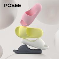 ▦✾ LJ7.22 POSEE tiktok hot ลื่นไถลหนา แต่เพียงผู้เดียวหลายสีรุ้งรองเท้าแตะ ฤดูร้อนในร่มสุภาพสตรีรองเท้าแตะ