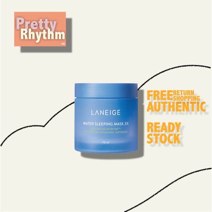 Laneige Water Sleeping Mask ex 70ml authentic original sunny black