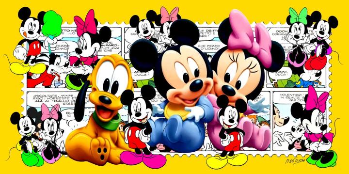 family-wall-art-พิมพ์ผ้าใบ-mickey-minnie-mouse-goofy-และ-donald-duck-classic-โปสเตอร์การ์ตูนภาพวาดสำหรับห้องเด็ก