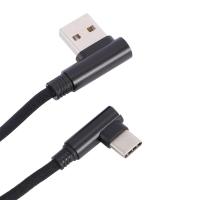 TZD62 USB ปฏิบัติสายเคเบิลข้อมูลสายชนิด C สายยูเอสบีขนาดเล็กสายชาร์จเร็ว90องศา