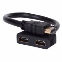 【cw】 2 Port Y Splitter 1080 V1.4 Male To Female Cable 1 Input Output HDMI-compatible Converter Aux Cord