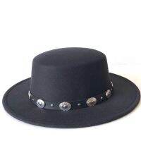 YOYOCORN European American Round Caps Bowler Hats Feminino Black Belt Imitation Woolen Women Men Ladies Fedoras Top Jazz Hat