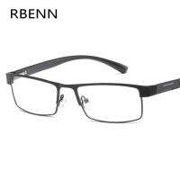 {Paopao glasses}RBENN ที่มีคุณภาพสูงแว่นอ่านหนังสือผู้ชายธุรกิจกึ่งไม่มีขอบสายตายาวตามอายุอ่านแว่นตาสำหรับชาย1.25 1.5 1.75 2.25 3.75 5.0