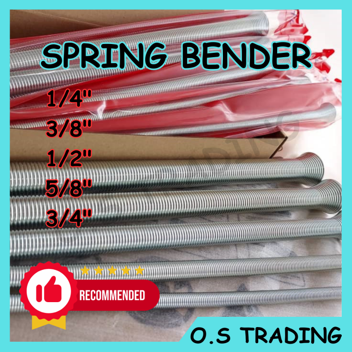 Copper Tube External Spring Bender 1/4", 3/8" , 1/2", 5/8", 3/4" Lazada