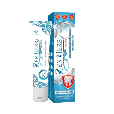 ZEN HERB เซนเฮิร์บ ยาสีฟันสมุนไพรไทย 100 กรัม (08851) เพื่อสุขภาพที่ดีของเหงือก และฟัน