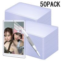 1/50Pcs 35PT Clear Toploader Korean idol Photocard Sleeves Anti-scratch 3X4" PVC DIY Gaming Trading Card Plastic Collect Holder Card Holders