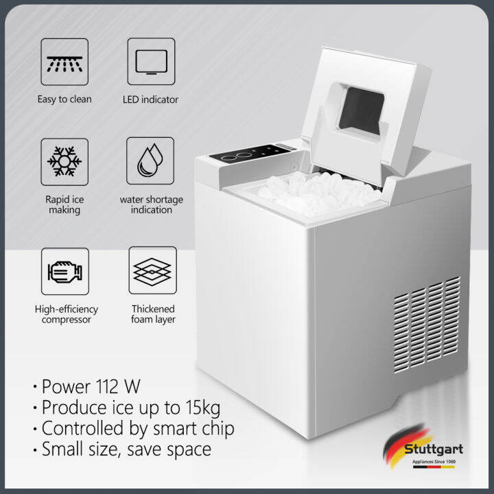 Stuttgart 95KG commercial ice maker, portable ice maker 220v, multiple