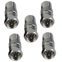 5PCS F Type Male Plug Connector Socket to RF Coax For IEC TV Aerial Female RF Adapte