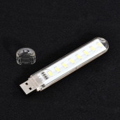 Dragonpad Đèn Ngủ LED 8 Nguồn USB Mini, Đèn Đọc Sách 5V Cầm Tay