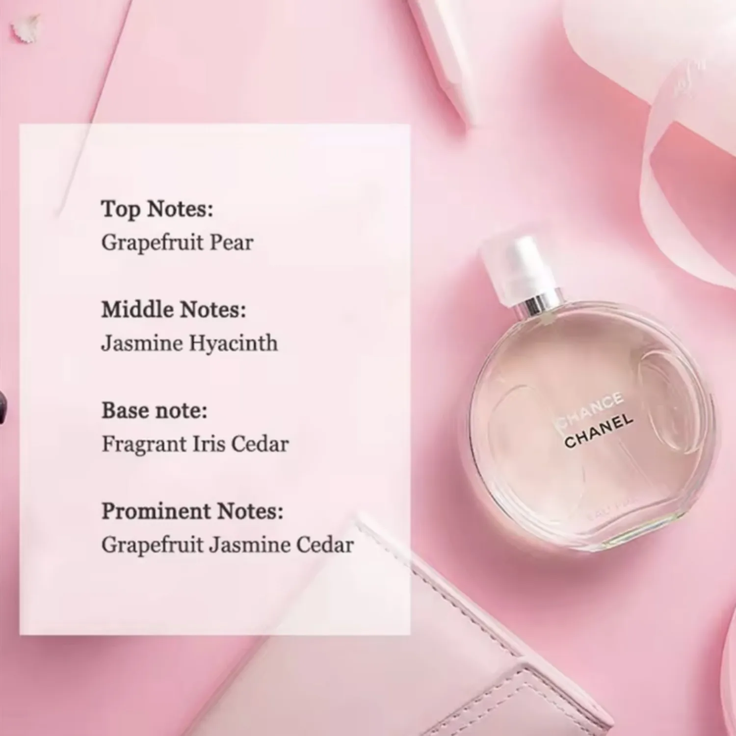 CHANEL Original Perfume For Women Eau de Toilette 100ML Chance Eau