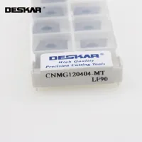 10PCS DESKAR CNMG120404 CNMG120408 MT TC LF90 เครื่องมือกลึงภายนอก Cermet Inserts Cutter Tool Parts เครื่องกลึง