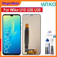 MagicMeta สำหรับ Wiko U10/U20/U30ชิ้นส่วนจอสัมผัสแอลซีดีของเครื่องแปลงดิจิทัลซ่อมแซมชิ้นส่วนสำหรับ U20แอลซีดีแสดงผล Wiko U30ที่ตรวจจับ LCD