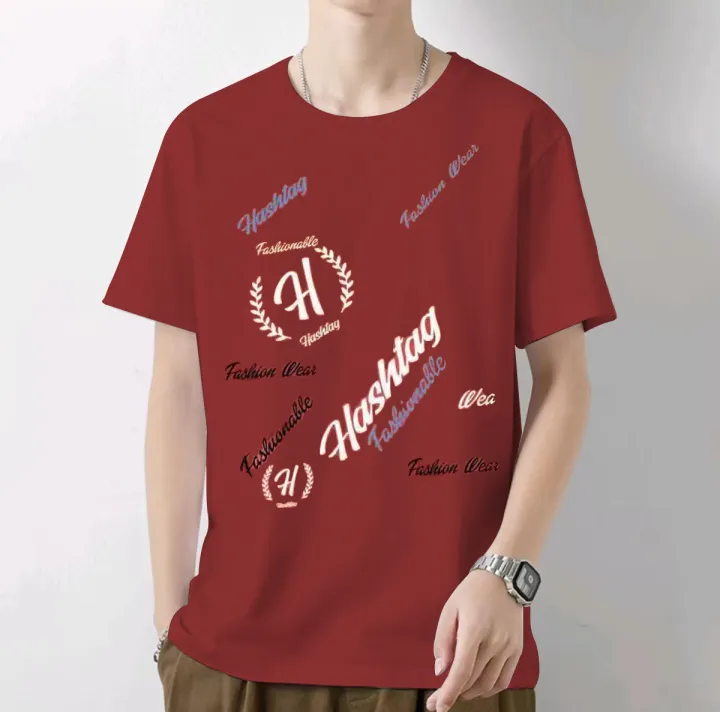 Casual Hashtag Personalized Tshirt Unisex Cotton Lazada PH