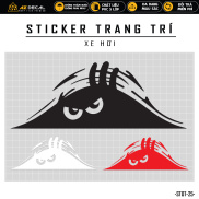 Sticker Ô Tô Thiết Kế Con Ma Dễ Thương STOT