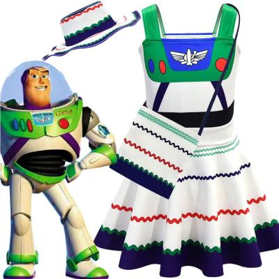 Toy Storys ชุดคอสเพลย์ฮาโลวีนคอสเพลย์ Buzz Lightyear Girls Dress Children S Slip Dress 80118