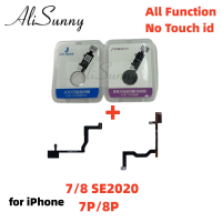 1set Universal Home Button Flex Cable Induction ฟังก์ชั่นทั้งหมดสำหรับ iPhone 7 8 Plus ขยายลายนิ้วมือ Touch ID Return Solution