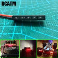 ไฟท้าย LED ขนาด32/62มม. ไฟเบรคสำหรับตีนตะขาบ RC 1/4 "SCX10ตามแนวแกน90046" ตัวป้องกัน TRX4 RC4WD D90อะไหล่ชุดไฟเบรค