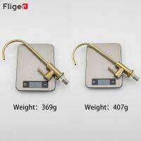 Fliger 1/4  "ก๊อกน้ำสำหรับห้องครัวสแตนเลสก๊อกน้ำดื่มโดยตรงน้ำดื่ม Penjernih Air Kran ก๊อกน้ำ Torneira