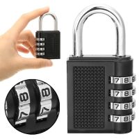 Zinc Alloy Coded Lock 4 Dial Digit Password Lock Suitcase Luggage Security Code Lock Password Code Lock Padlock Outdoor Safely