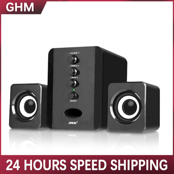 USB Wired Computer Speaker Bass Stereo Subwoofer Sound Box Combination