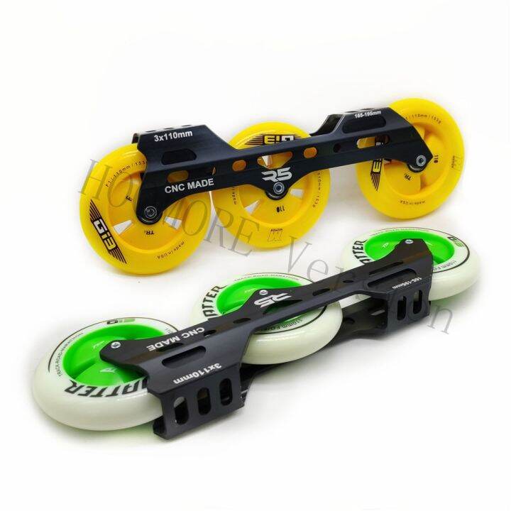 3X110mm Inline Speed Skate Frame, 3ล้อ110มม. ฐานล้อสเก็ต,สำหรับ3Wheels Speed Skating Marathon