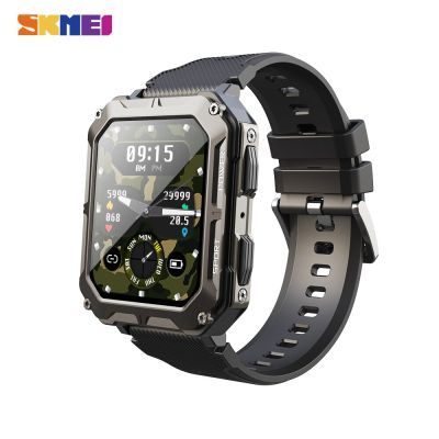 ZZOOI SKMEI New 380mAh Swimming Smartwatch 1.83 inch IP68 Waterproof Pedometer Bluetooth Call Sports Smart Watch Men for android ios