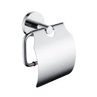 Bathroom Toilet Towel Paper Holder Waterproof Wall Mounted WC Roll Paper Holder With Cover Tissue Holder Chrome