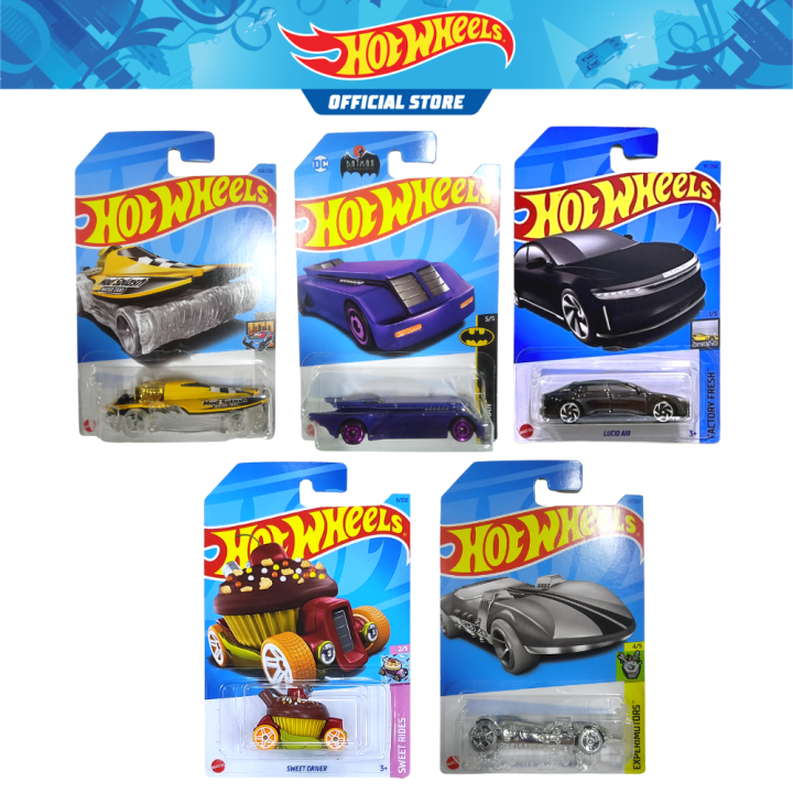 Hot Wheels Basic Car SET 5 (BRAILLE TWIN MILL, SWEET DRIVER, MAD SPLASH ...