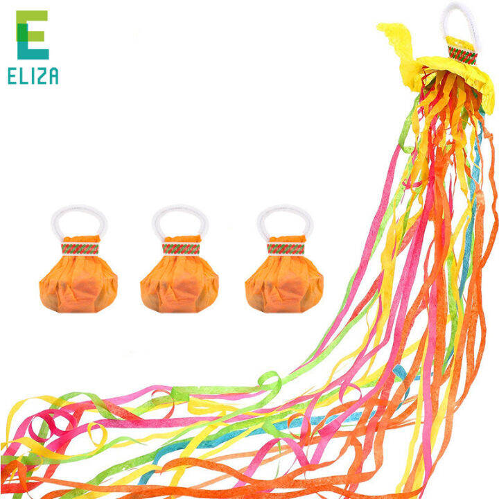 ES Hand throwing streamers, spider silk streamers, colored strips