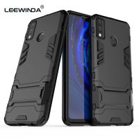 LEEWINDA เคสโทรศัพท์สำหรับ Huawei Y8S,เคส Lron Man หรูหราฝาครอบแข็งเกราะและซิลิโคนอ่อนกรอบ TPU เคสวงเล็บที่มองไม่เห็น